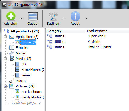 Организуйте свои файлы и другие вещи с помощью Organizer Stuff [Windows] stufforganizer6
