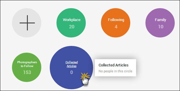 Растяжка круга: 5 способов использования кругов Google+ для личной продуктивности google plus circle03