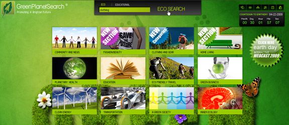 10 поисковых систем, чтобы помочь окружающей среде greenplanetsearch1