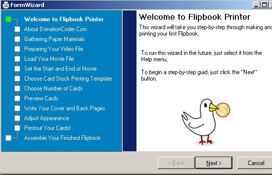 Создайте свой собственный Flipbook с принтером Flipbook (только для Windows) flipbook3