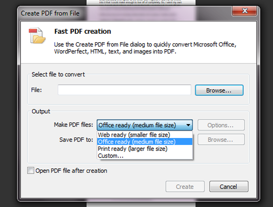 создавать PDF-файлы