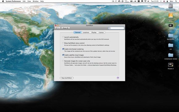5 Заставок для Mac OS X и Windows earthdesk