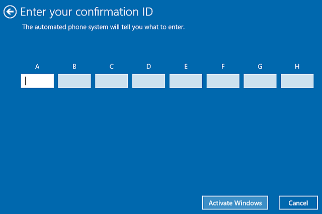 Идентификатор подтверждения Windows 10