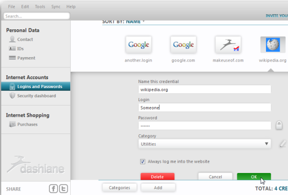 Dashlane - Скриншот нового менеджера паролей, заполнителя форм и помощника по онлайн-покупкам 20