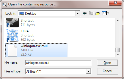 Настройте файл с помощью Resource Hacker