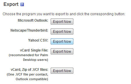 Как сделать резервную копию ваших контактов Facebook на любую учетную запись электронной почты [Еженедельные советы Facebook] Экспорт Yahoo CSV