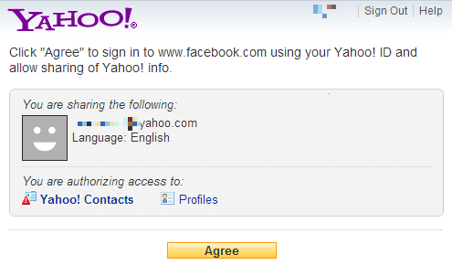 Как сделать резервную копию ваших контактов Facebook на любую учетную запись электронной почты [Еженедельные советы Facebook] Yahoo Authorize Access