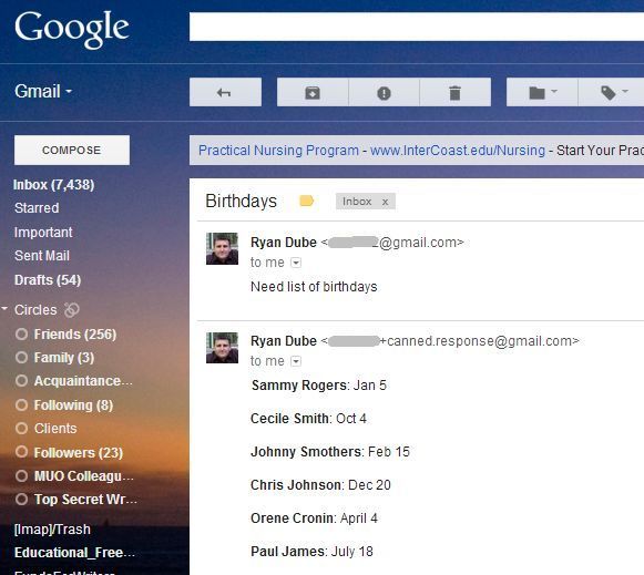 псевдоним электронной почты и пересылка в Gmail