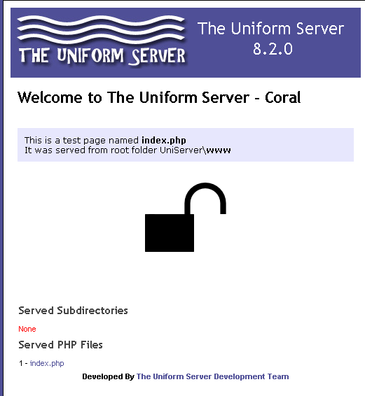 Быстрая настройка облегченного веб-сервера Windows с помощью Uniform Serveriformserver5