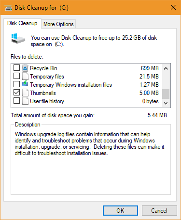 Очистить системные файлы Windows