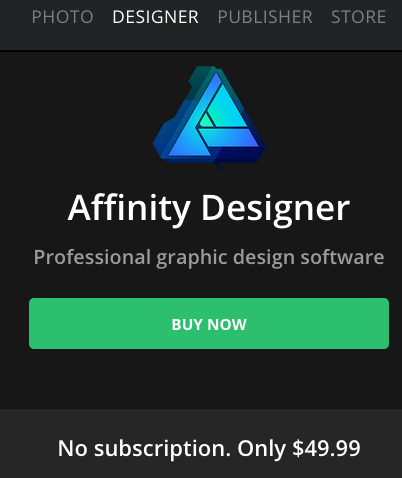 Affinity Дизайнер Цена