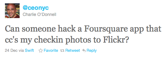 Flickr Foursquare