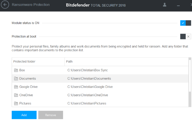 Ransomware Security Suite BitDefender 2016