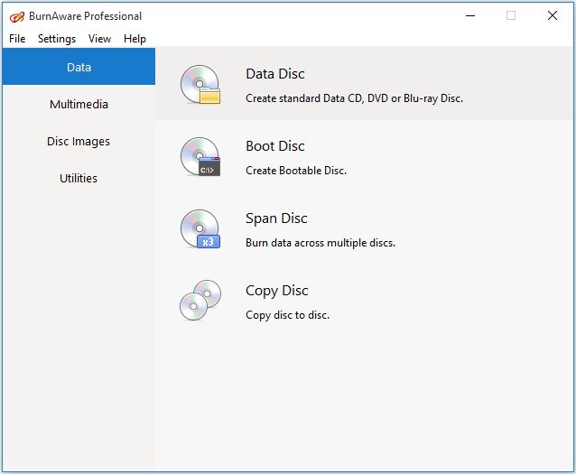 Лучший способ записать CD и DVD в Windows 10 - это BurnAware BurnAware 10