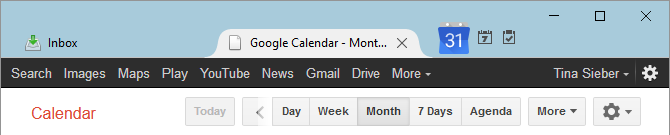Как интегрировать календарь Google в Thunderbird Google Calendar Tab 670x135