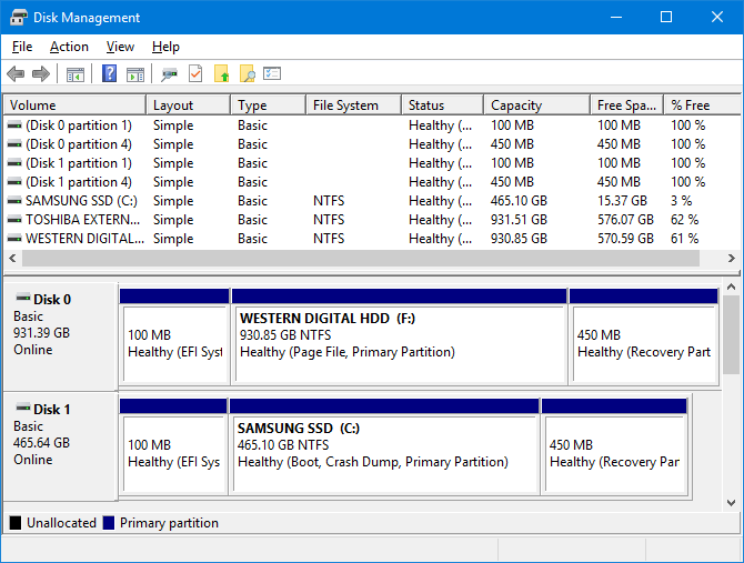 Как настроить второй жесткий диск в Windows: разделы управления дисками