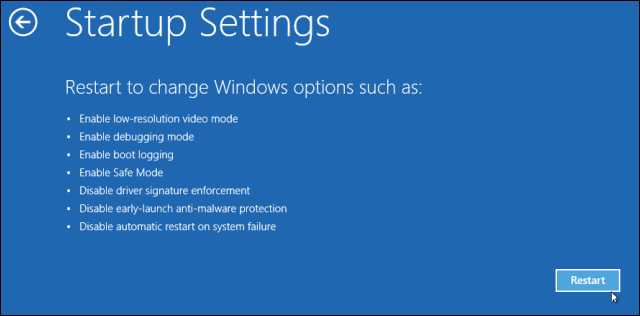 настройки запуска Windows 8