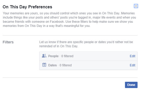 Как запретить отображение воспоминаний Facebook в ваших настройках уведомлений2