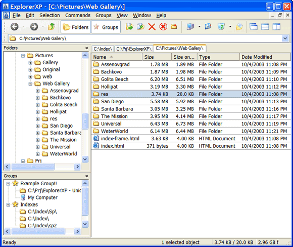 ExplorerXP - альтернатива Windows Explorer
