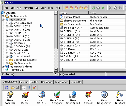 A43 - бесплатное программное обеспечение Windows Explorer