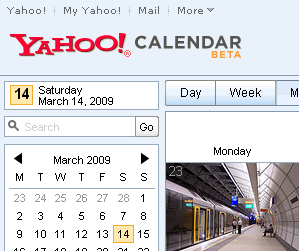 календарь Yahoo
