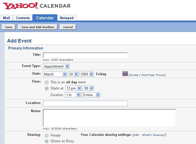 Организуйте свою жизнь с помощью приложения Yahoo Calendar