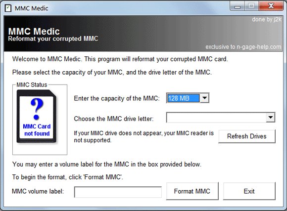 MMC Medic форматирует поврежденные карты памяти без хлопот mmc medic