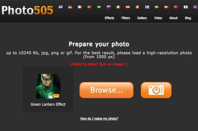 Наложите ваше лицо на другие фотографии с помощью Photo505 Green Lantern Effect Цифровые онлайн фотоэффекты и фильтры Photo505 Смешная фоторамка