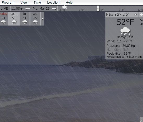 YoWIndow - действительно классное приложение погоды с виртуальным отображением погоды yowindow7
