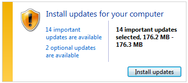 Доступны обновления для Windows 7