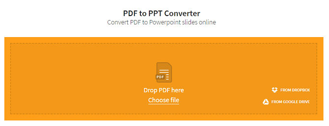 конвертировать PDF в презентацию PowerPoint