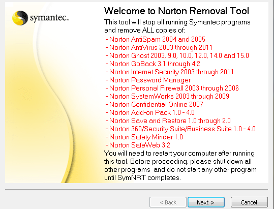 Как полностью удалить Norton или McAfee с вашего компьютера Nortonremovaltool
