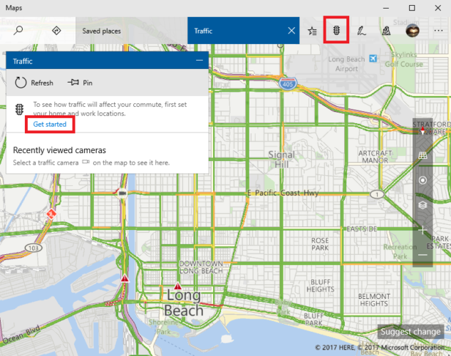 Карты Windows и Google Maps: 7 функций Windows «Улучшает» трафик карт Microsoft 633x500
