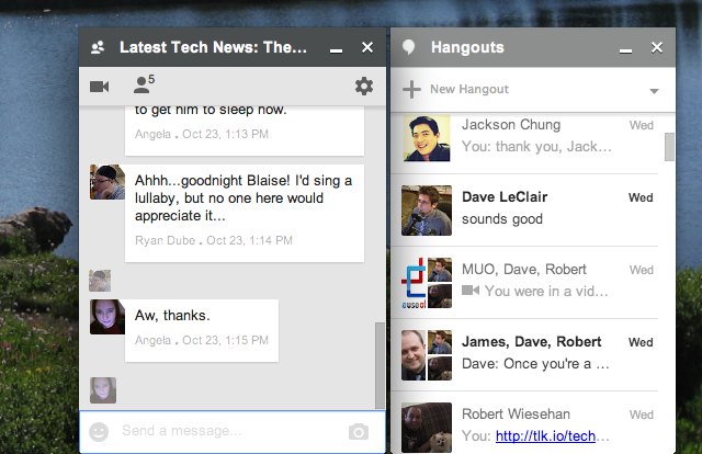 Кто-то наконец-то сделал Google Hangouts лучше на настольных чатах Chrome