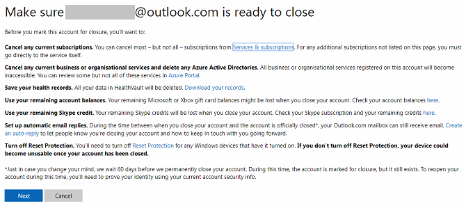 закрыть экран учетной записи Microsoft