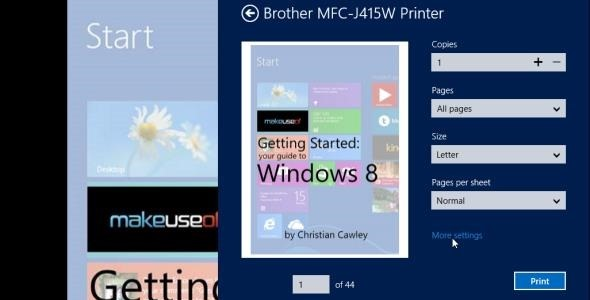 Windows 8 Print