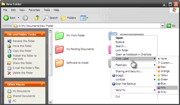 iColorFolder - программа смены иконок
