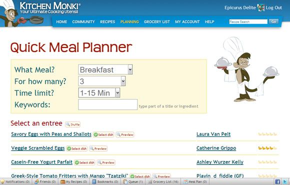 Является ли Kitchen Monki полноценным сайтом по управлению рецептами, который вы искали? KitchenMonki06