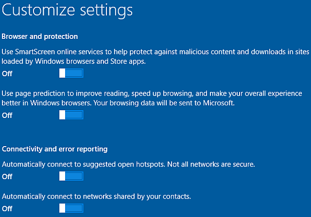 Windows 10 настроить браузеры установки, подключения, отчеты об ошибках