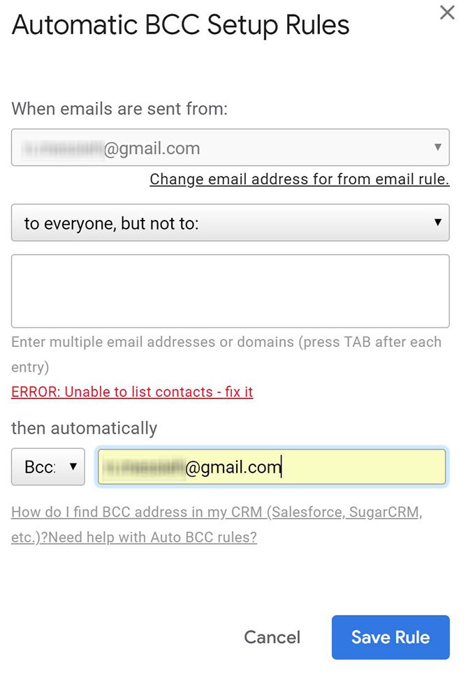 Как автоматически CC или BCC самостоятельно в Outlook и Gmail Gmail3