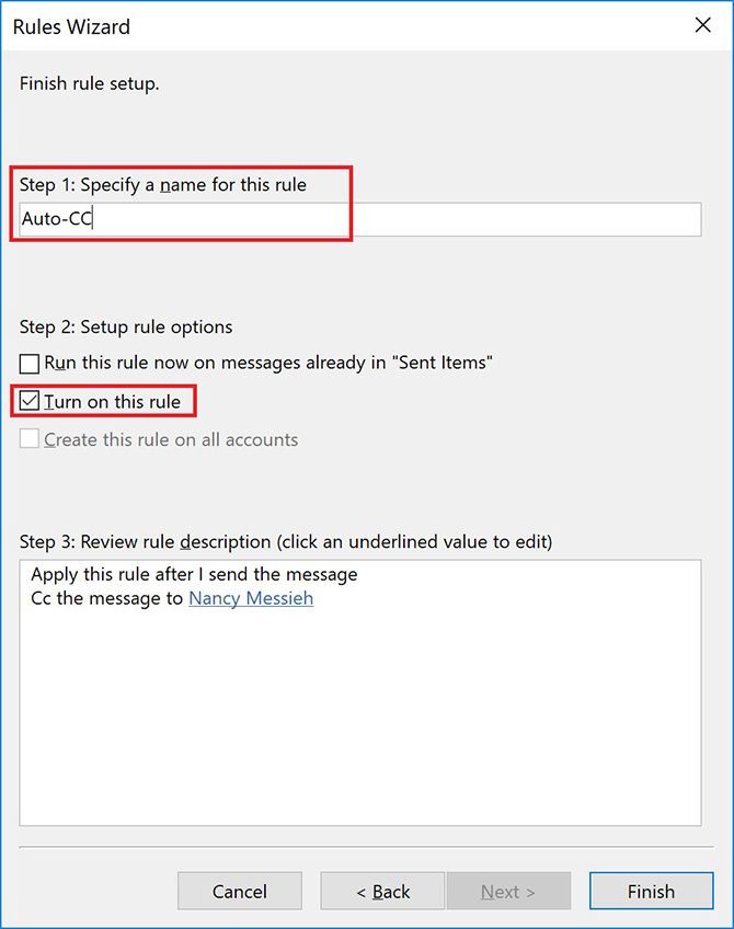 Как автоматически CC или BCC самостоятельно в Outlook и Gmail Outlook6