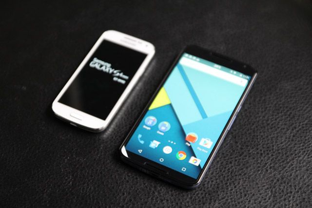 Сравнение размеров Nexus 6