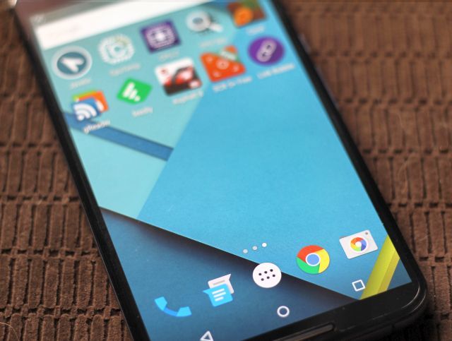 Nexus 6 крупным планом экрана