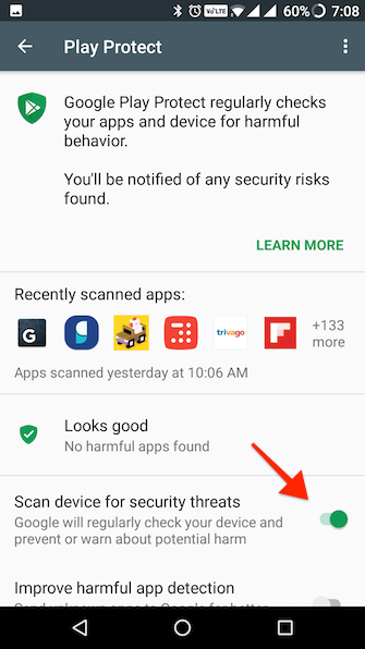Google Play Защита Android 1