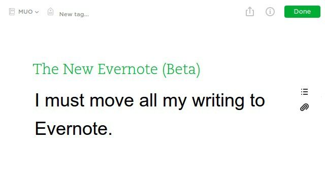 Evernote-бета-отвлечения бесплатно