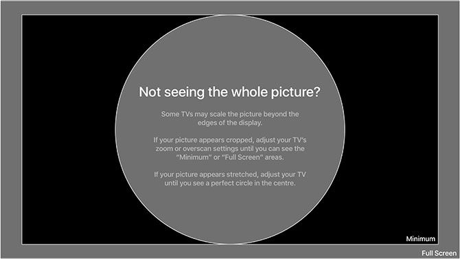 Как настроить и использовать Apple TV TV overscan
