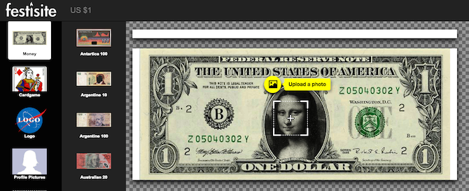 Персонализированный генератор денег ставит ваше лицо на долларовых купюр Доллар США