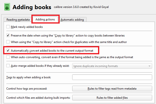 Как автоматически конвертировать электронные книги в формат Kindle при импорте в вашу библиотеку