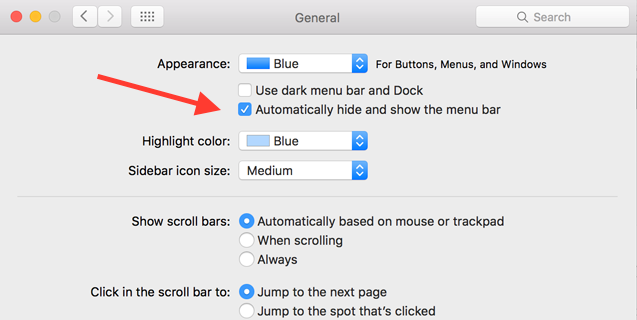 Как настроить и привести в порядок панель меню Mac скрыть menubar2