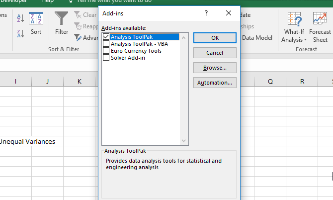 анализ основных данных в Excel